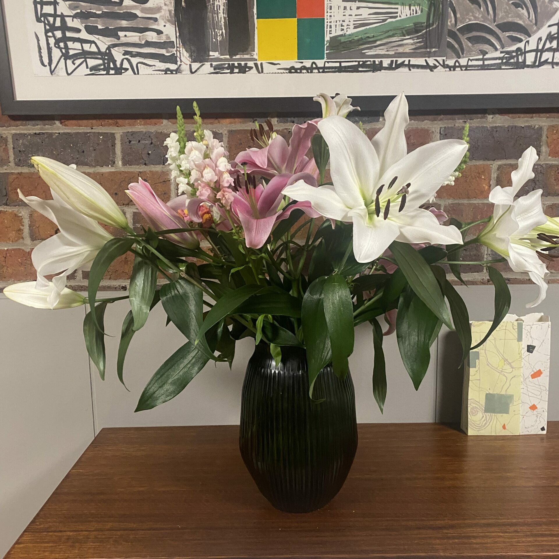 Lily Farm bouquet for Mother's Day, flowers last so well!